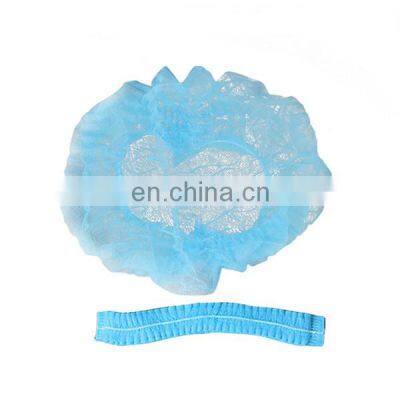 Factory price protective disposable colorful non-woven strip mob cap clip cap