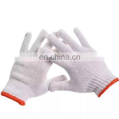 Seamless Mechanic White PU Palm Nylon Durable Coated Safety Protective Labor Working Hand Gloves