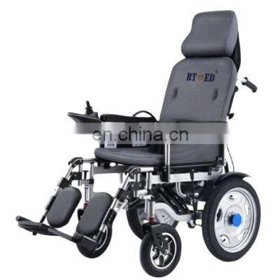 Electric Wheelchair Cushion With Pu Dly Seat Painting Oem Steel Powder Folding Material Therapy