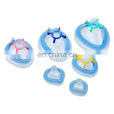 Economy PVC Air Cushion Anaesthesia Mask with Valve