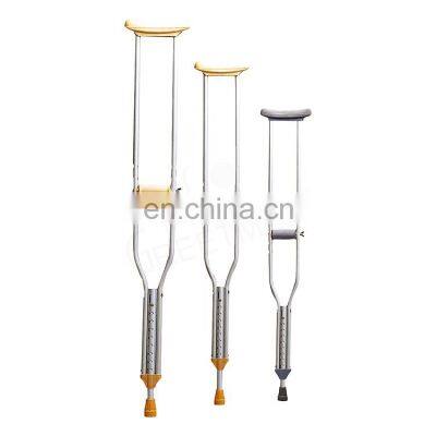 Adjustable adult crutch absorber walking stick armpit underarm aluminium crutches for walking