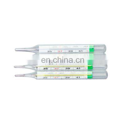 Medical rectal armpit glass mercury free oral clinical thermometer
