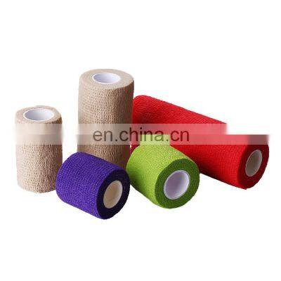 Elastic bandage wrap 10cm wholesale colored medical elastic self adhesive bandage