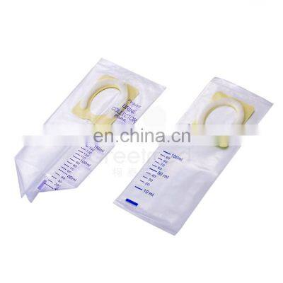 ce&iso medical plastic disposable plastic urine leg bag medical grade 750ml urine leg bags with strips