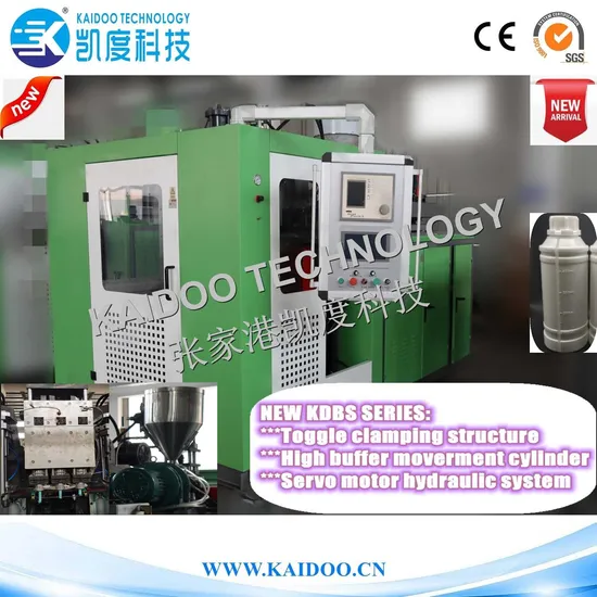 New 5L (Single station & Three head with view stripe & Toggle cLamping & servo motor & High buffer cylinder) Blow Moulding Machine / Blow Molding Machine