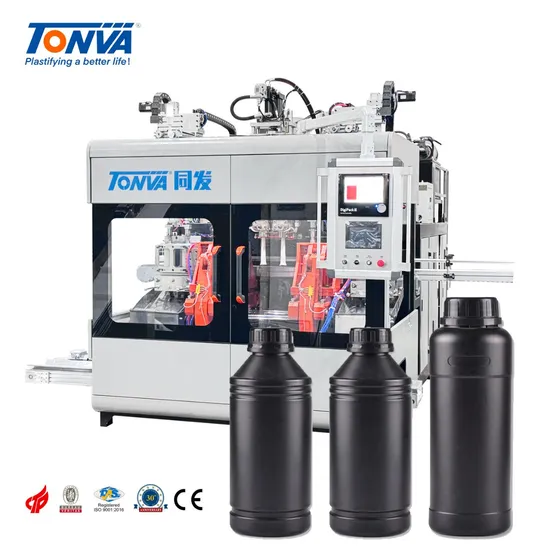 1 Litre Plastic Pesticide Bottles Chemical Container Bottles Extrusion Blow Molding Machine