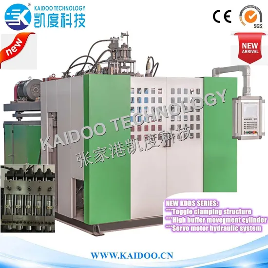 New 2L (Double station & five head & Toggle clamping & servo motor & High buffer movement cylinder) Blow Moulding Machine / Blow Molding Machine