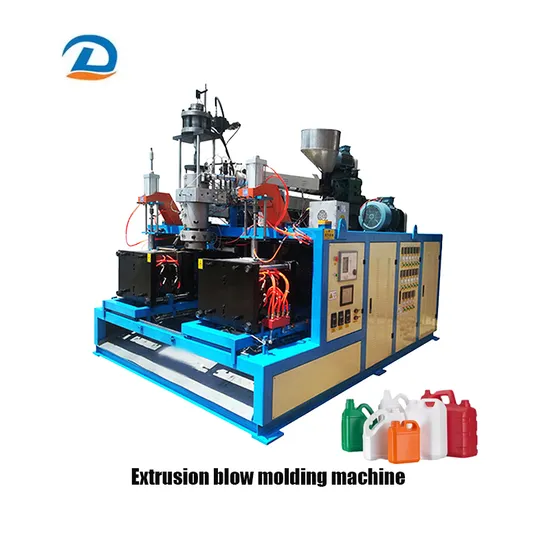 Double Station Plastic Bottle Jerry Can Extrusion Blow Molding Making Machine for Small Stackable Drum