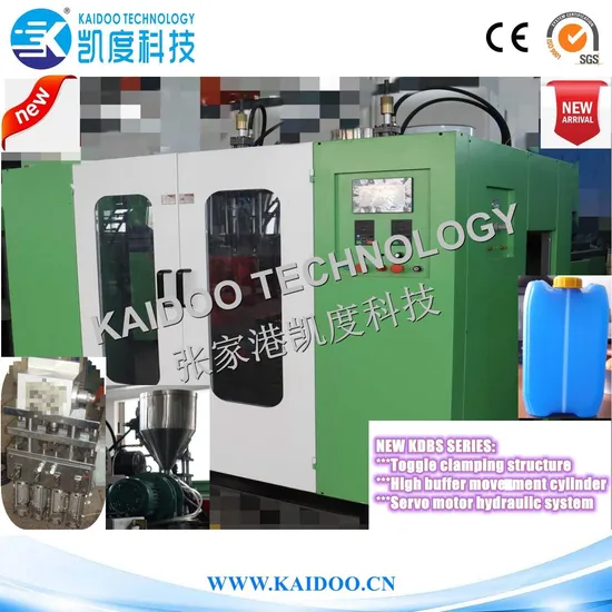 New 10L (Double station & Four head with view stripe & Toggle cLamping & servo motor & High buffer movement cylinder) Blow Molding Machine