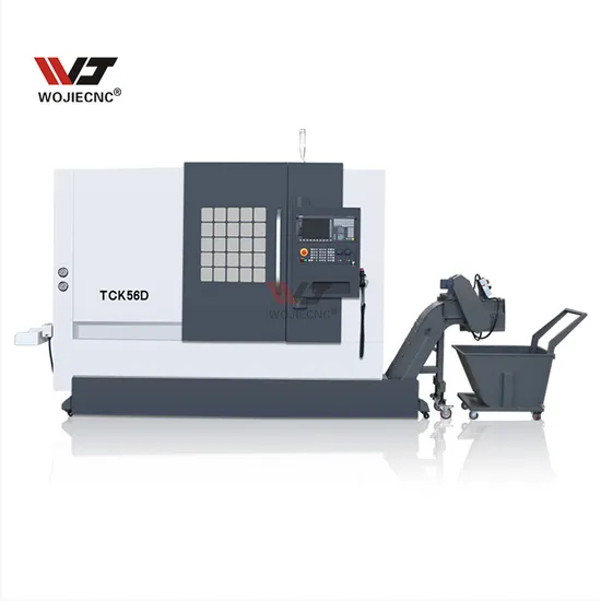 Wojie Gang Type Automatic CNC Turning Center Wj56ad Heavy Duty Fanuc CNC Slant Bed Lathe Turning Center Machine with Driven Tools
