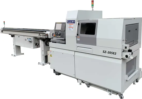 Swiss type CNC lathe machining case or part