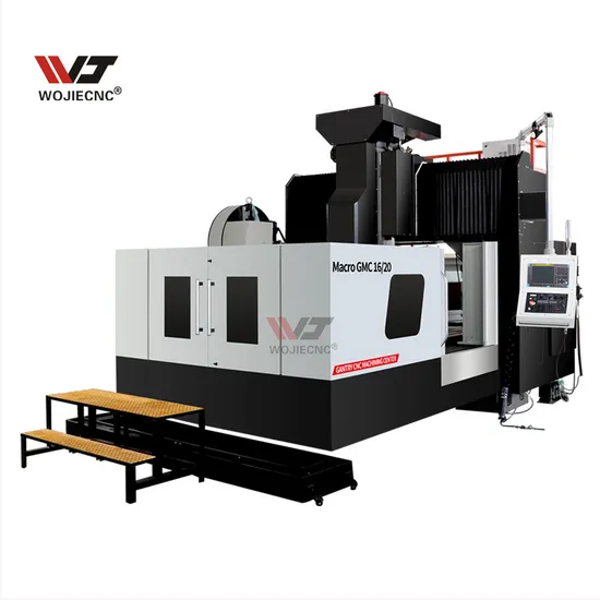 Wojie Heavy Duty Gmc2016 Gmb2016 CNC Milling Machine Siemens Fanuk GSK System Double Column Gantry Type 3 4 Axis 5 Axis CNC Machining Center for Metal