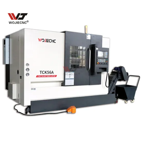 Heavy Duty CNC Turning Center Automatic Lathe Machine 4 Axis Tck56A Tornos CNC Slant Bed Lathe Machine with Siemens Fanuk GSK System for Metal