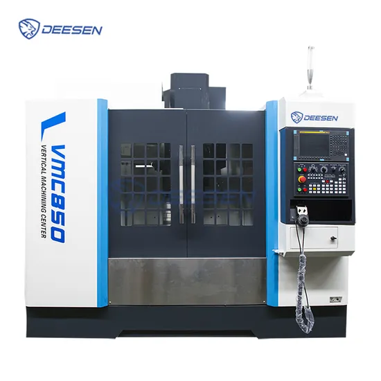 Chinese Taiwan 3th 4th 5th Axis Aluminium Vertical CNC Machining Center Siemens Fanuk GSK Controller Vmc 850 Vmc 855 Automatic CNC Milling Machine for Metal