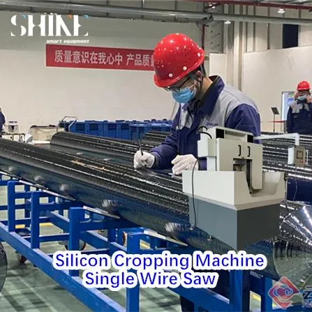 Intelligent Single Diamond Wire Saw Cutting Machine for High-Precision Silicon Ingot Processing, Top & Tail Cut, and Cropping in Semiconductor Industry