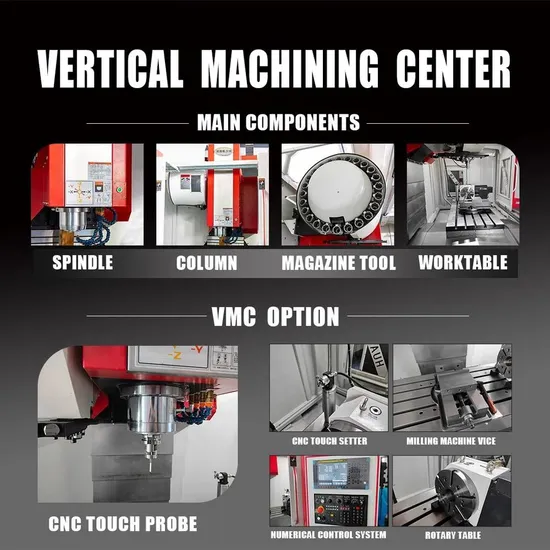 High Performance Heavy-Duty Vertical CNC 3 Axis Machining Center with High-Speed Operation