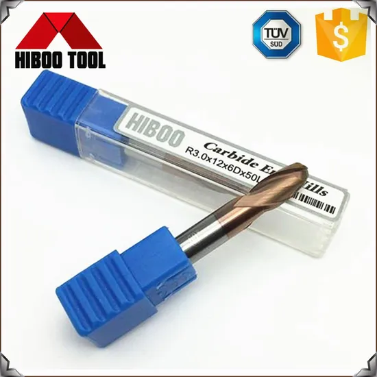 Factory Cheap Price Ball Nose End Mill with Tisin Coating