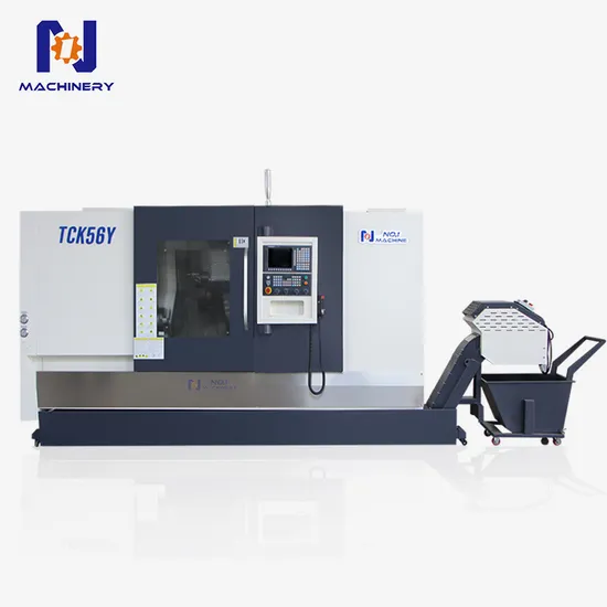 High Precision Inclined Metal Turning X/Y/Z/C Axis Tck56y Low-Price Slant Bed CNC Lathe Machine