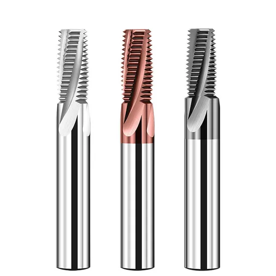 Cemented Carbide Thread End Mill for Aluminum with 3 Flutes