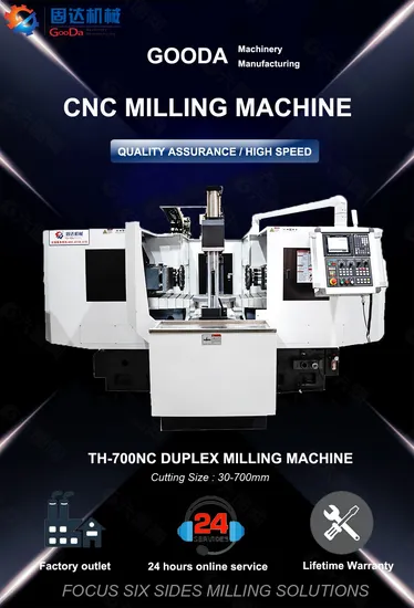 Ru High Quality Gooda Machinery Manufacturer CNC Twin Headed Milling Machine Japan Technology as Amada Th-700nc