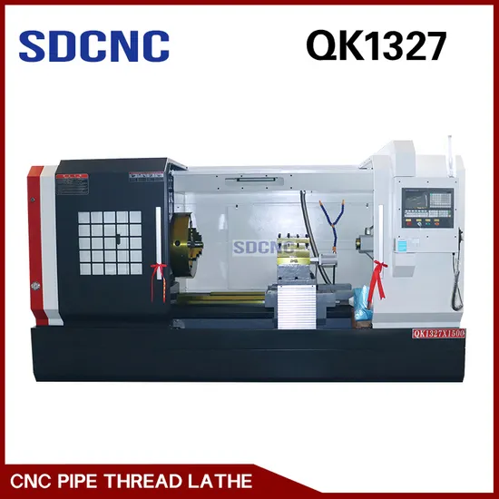Qk1327 Big Hole High-Capacity CNC Pipe Threading Lathe Machine