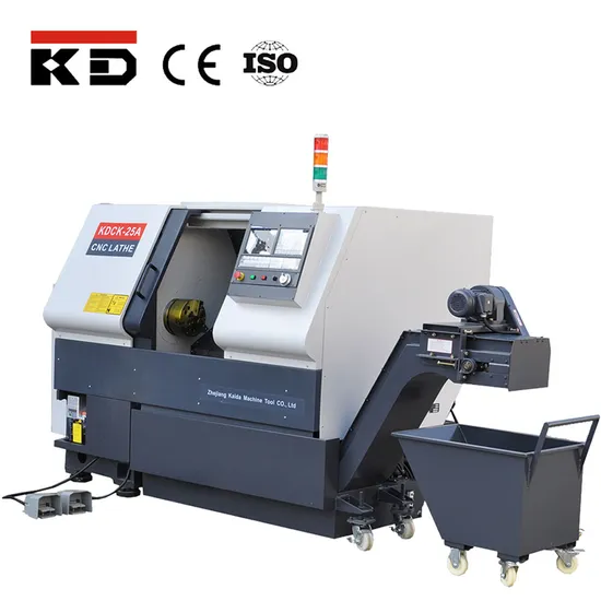 Full Functional CNC Slat Bed Lathe Machine Kdck-25h