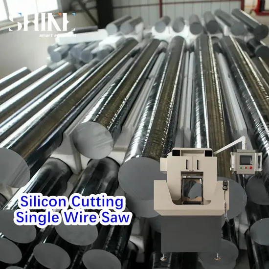 CNC Single Diamond Wire Saw for High-Precision Silicon Ingot Processing and Bridge Cut in Semiconductor Industry