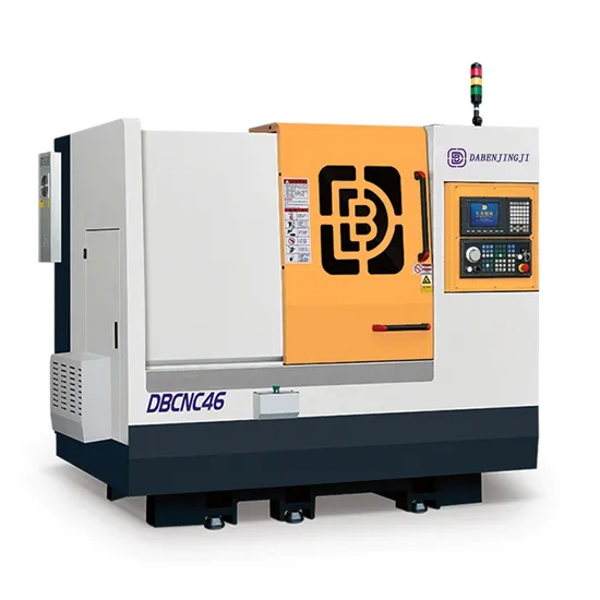 High-Efficiency dB-6146 Type Slant Bed Turret CNC Lathe with T-Type Tool Panel for Reduced Tool Changing Time