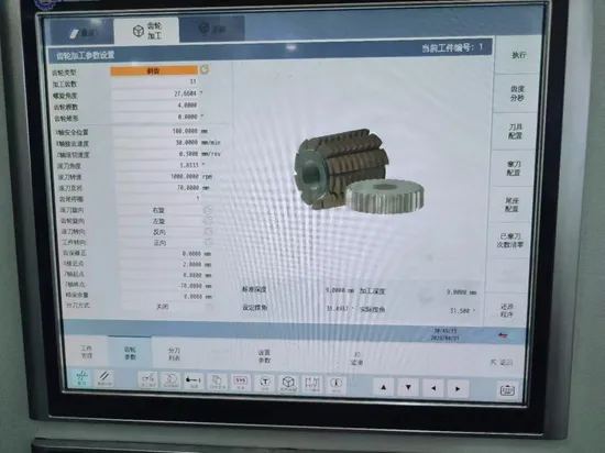 Economic CNC Gear 4-Axis Hobbing Machine Max Dia 280mm Workpiece, 1-3 Module Range