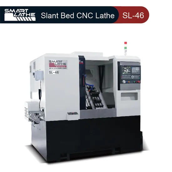 High Precision GSK or Syntec Slant Bed CNC Lathe Automatic Mini CNC Lathe Machine with a High Speed (4000 RPM) and Strong Power (5 HP) (SL-46)