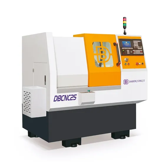 35-Degree Slant Bed Design for Easy Access and Smooth Chip Removal on dB-6125 Type Turret CNC Lathe Center