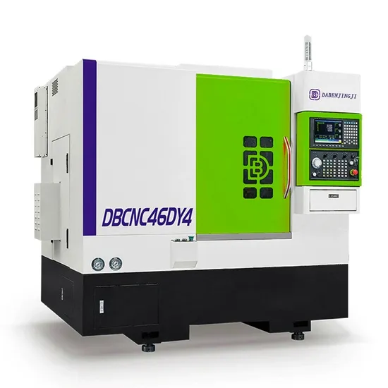 Dual-Motor Powered Head on dB-6146 Series Lathe for Accurate and Stiff Processing