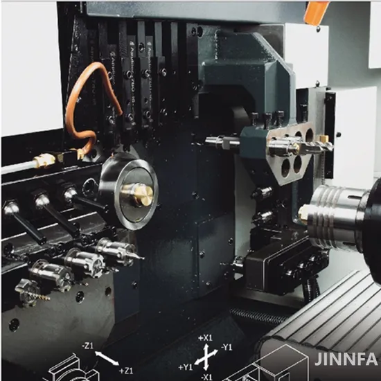 Jinnfa Jsl-32ab 5 Axis Dual Spindle Full Funtion High Efficiency CNC Swiss Lathe