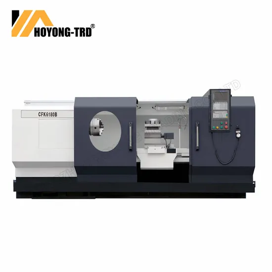 CNC Lathe with Flat Bed Factory Price Cfk6180b Cfk6180d Cfk6180q