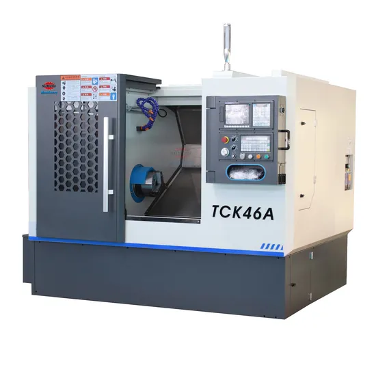 Cheap CNC Lathe Machine for Metal Tck46A Fanuc CNC Torna Lathe 3 Axis From China Tck46A Turret Slant Bed Lathe