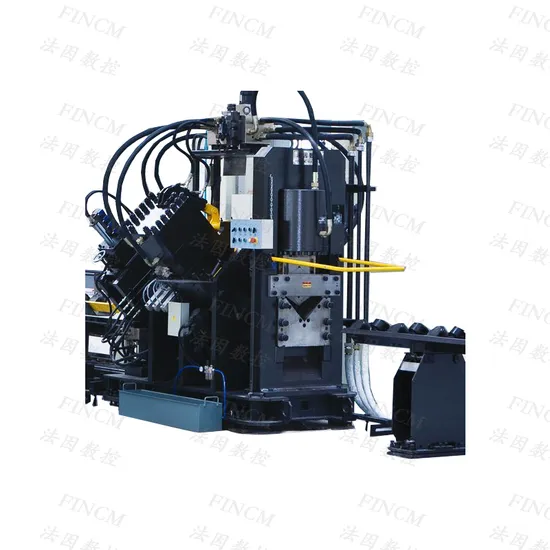 CNC Angle Line for Irrigation Pivots FINCM Communication Tower Cnc Shearing Punching Machine