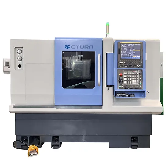 Oturn Dual Spindle Sy200m CNC Lathe Turning Center with Power Turret