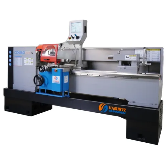 Lathe Wide Bed Machine Tool Lathe 4-Way Tool Station Turning Metal Lathe