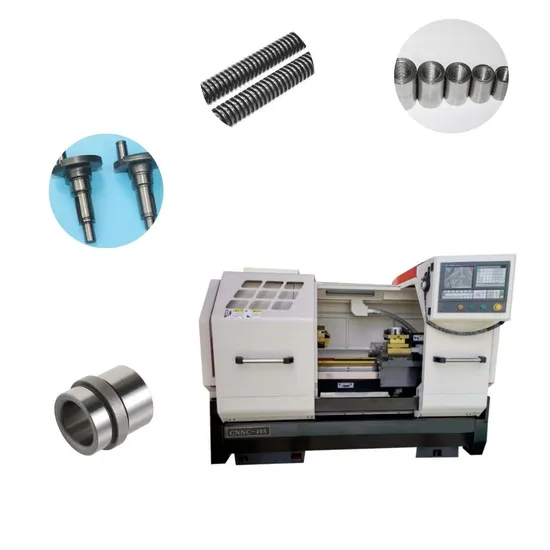 Square Head Gearbox Three-Speed Frequency Conversion Cknc-40s CNC Lathe Fabricado En China