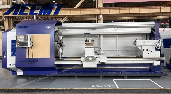 Smtcl EDM Heavy CNC Lathe 8000mm HTC125800 Horizontal Flat Bed CNC Heavy Turning Machine Lathe Machine