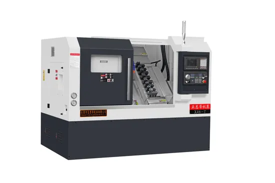 High-Precision and High-Luster CNC Lathes Machine with Inclined Beds and High-Speed Heavy-Duty 8-Station Tool Arrangement