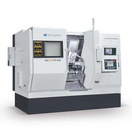 Oturncnc Double Spindle and Double Turret Turning Center CNC Lathe with Fanuc 580tts-500