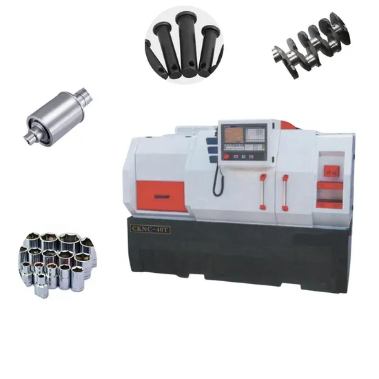 Double Triangular Guide Rail Fully Variable Speed Cknc-40t/750 CNC Lathe Fabricado En China
