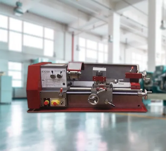 Mini Horizontal Metal Lathe Machine Torno Manual Gear Head Engine Bench Lathe Machine (KY250)
