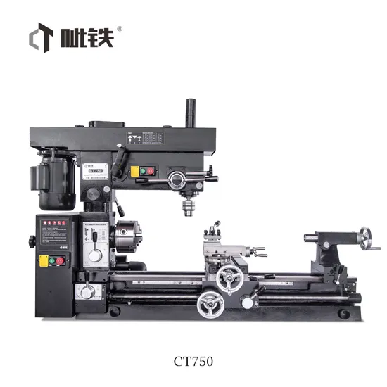 Small Mini Multi Purpose Lathe Mill Drill 3 in 1 Combo Machine CT750