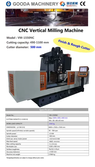 High-End CNC Machine Tool Fine and Rough Integrated Machine Vertical CNC Milling Machine