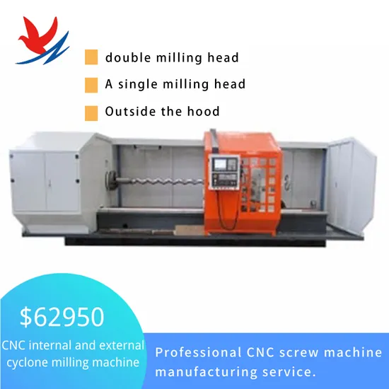 Kangnuo Internal External Thread Milling Cutting Processing Machine for Screw Pump
