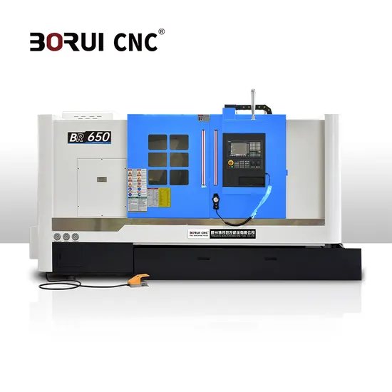 Br-650-1000 Slant Bed CNC Metal Processional CNC Slant Bed Turning Lathe Machine