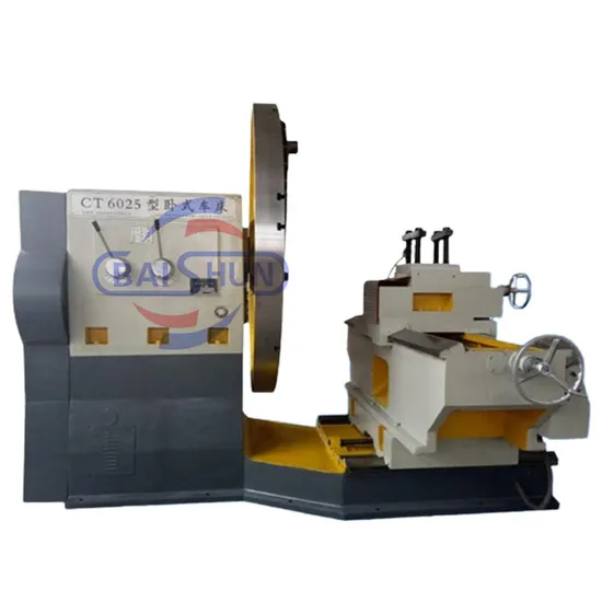 High Quality Big Head Manual Facing Lathe Shipyard Propeller Face Turning Lathe