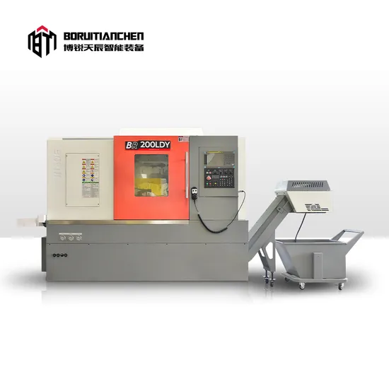 Br200ldy CNC Lathe Machine Slant Bed CNC Lathe Brand Linear Guide Lathe Machine with Big Spindle Bore